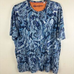 Robert Graham Blue Paisley print s/s T-Shirt-Men’s Large